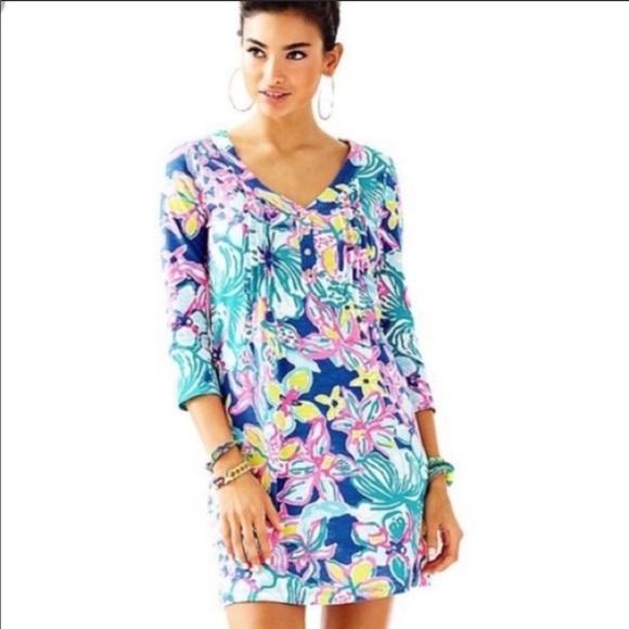 Lilly Pulitzer Amberly Swing Dress Iris Blue - Picture 5 of 7